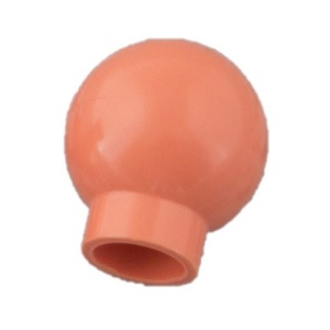 x12-25 Steen 1x1 rond- zonder inkeping onder (classic) zalm gebruikt *0D001