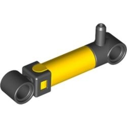 x191c01-3G Kleine pneumatische pomp één inlaat (5,5 lengte) geel gebruikt *0D000