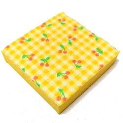 x1px1-3 SCALA Matras 7x7 met kersen geel NIEUW *5S042
