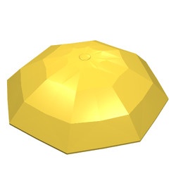x845-3G FABULAND Parasol 6x6 geel gebruikt *