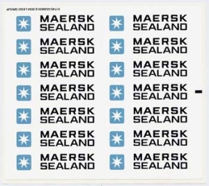 10152stk01 STICKER: Maersk stickers voor conainers MAERSK SEALAND NIEUW *0S0000