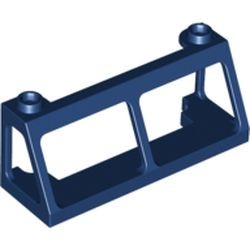 13760-63 Trein, raam cabine 2x6x2 RUIT: 13756 blauw, donker NIEUW *