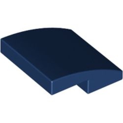 15068-63G Dakpan rond 2x2x2/3 geen noppen afgerond blauw, donker gebruikt *1D037