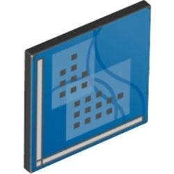 15210pb002-11G Verkeersbord- vierkant, met O-clip, computerscherm zwart gebruikt *1E009