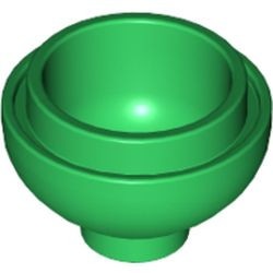 15395-6 Steen, 2x2x1 dome BODEM groen NIEUW *1B081