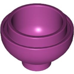 15395-71 Steen, 2x2x1 dome BODEM magenta NIEUW *1B081