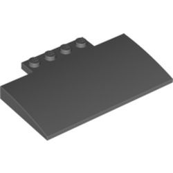 15625-85 Dakpan gebogen 5x8x 2/3 (voor overweg) MET 4 NOPPEN grijs, donker (blauwachtig) NIEUW *1L000