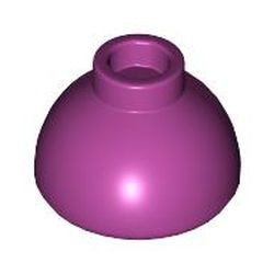 20952-71 Steen, 1 1/2 x 1 1/2 x2/3 dome (klein) magenta NIEUW *5C067