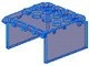2337-14G Ruit 4x4x2 cockpit verlenging transparant donkerblauw gebruikt *1C001 - Img 2