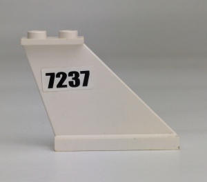 2340pb040-1G Staart met "7237" zwart wit gebruikt *1D041