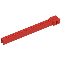 2350a-5G Kraanarm buitenzijde oude type (rond gat in eindblokje) rood gebruikt *1E004