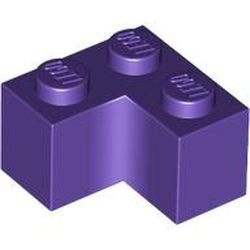 2357-89 Steen 2x2 hoek paars, donker NIEUW *1B010