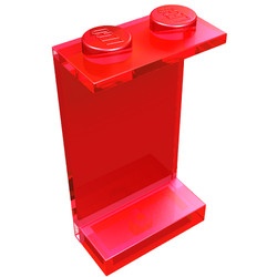 2362-17G Paneel 1x2x3 (zie ook 87544) transparant rood gebruikt *1F015