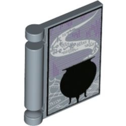 24093pb030-55 Boekkaft met zwarte ketel blauw, zandkleurig NIEUW *0D0000