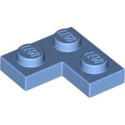 2420-42 Platte plaat 2x2 hoek blauw, midden NIEUW *1B226