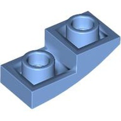 24201-42 Omgekeerde dakpan 2x1 rond blauw, midden NIEUW *1B105