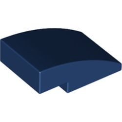 24309-63 Dakpan rond 3x2 geen noppen afgerond blauw, donker NIEUW *1B103