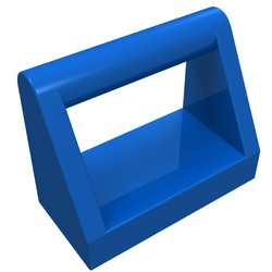 2432-7 Tegel 1x2 met hendel bovenop blauw NIEUW *1B296