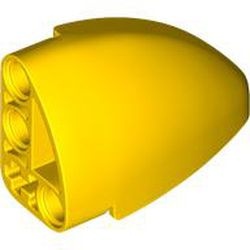2438-3 Technic, paneel gebogen 5x3x2 kwartrond links geel NIEUW *4T089