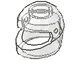 2446-12G Integraalhelm (vizier: zie INFO 2447) transparant gebruikt *0L0000