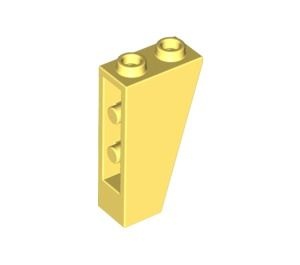2449-103 Omgekeerde dakpan 75 graden 2x1x3 geel, lichthelder NIEUW *1B244