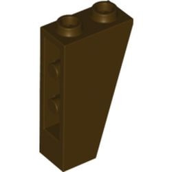 2449-120G Omgekeerde dakpan 75 graden 2x1x3 bruin, donker gebruikt *1B404