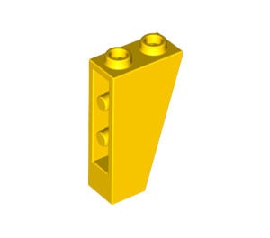 2449-3 Omgekeerde dakpan 75 graden 2x1x3 geel NIEUW *1B244