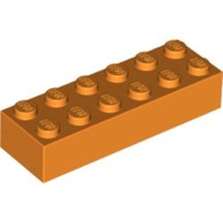 2456-4 Steen 2x6 oranje NIEUW *5K0000