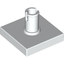 2460-1G Tegel 2x2 met pin wit gebruikt *1L326