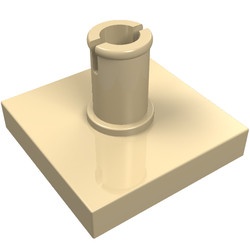 2460-2 Tegel 2x2 met pin crème NIEUW *1B328