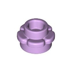 24866-154 Bloem- Platte plaat 1x1 bloem VIJF blaadjes lavender, licht NIEUW *5C077