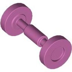 2496-47 Wiel Trolley/skateboard roze, donker NIEUW *