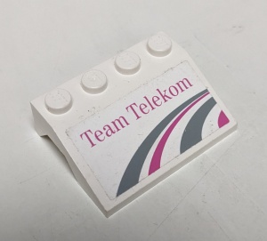 2513pb01-1G Spatbord 3x4 Team Telekom (Sticker) - Set 1199 wit gebruikt *5S050
