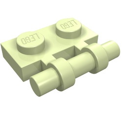 2540-35 Platte plaat 1x2 met OPEN hendel lime, licht NIEUW *1B293