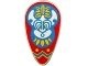 2586px10-1G Schild ovaal eilanders/masker wit gebruikt *0L0000