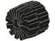 2593-11G Hardplastic wiel midden (35x31) ALLEEN PAKKERTZENDING! zwart gebruikt *