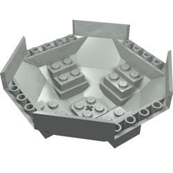 2618-9G Cockpit 10x10x4 met asgat (PAKKETPOST) lichtgrijs (klassiek) gebruikt *