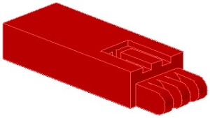 2650-5G Slider, basis zie ook 2651 rood gebruikt *1F006