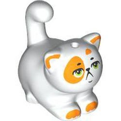 2652pb01-1 Kat, Friends zittend met oranje vlekken wit NIEUW *0D000