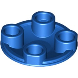 2654-7 Platte plaat 2x2 rond afgeronde bodem blauw NIEUW *1B148