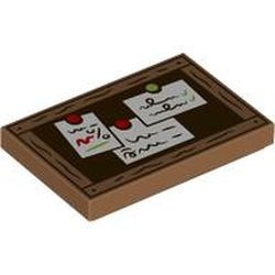 26603pb393-150 Tegel 2x3 Prikbord caramel, midden NIEUW *0L0000