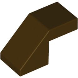 28192-120 Dakpan 45 graden 1x2 geknakt ZONDER NOP bruin, donker NIEUW *1B195