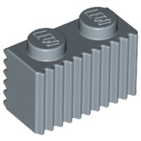 2877-55 Steen met grill horizontaal/andere kant verticaal blauw, zandkleurig NIEUW *1B041
