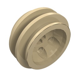 2994-2G Wiel 30.4x14 VR 6 gaten (alleen velg) crème gebruikt *5W000