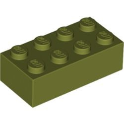 3001-155 Steen 2x4 groen, olijf NIEUW *5K0000