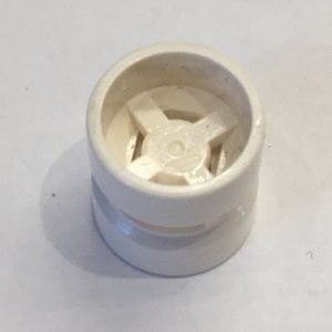 30027a-1G Wiel klein 8x9mm breed rond gat (raceauto) wit gebruikt *5W000