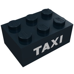 3002oldpb04-11G Steen 2x3 TAXI schreefloos zwart gebruikt *5V11-01
