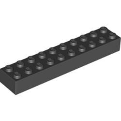 3006-11G Steen 2x10 zwart gebruikt *5K0000