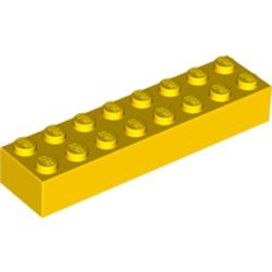 3007-3G Steen 2x8 geel gebruikt *5K0000