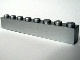 3008-67G Steen 1x8 zilver, metallic gebruikt *1A030